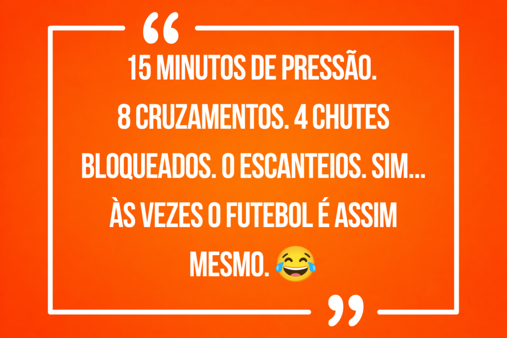 Citação OddsFutebol sobre escanteios ao vivo e pressão no futebol