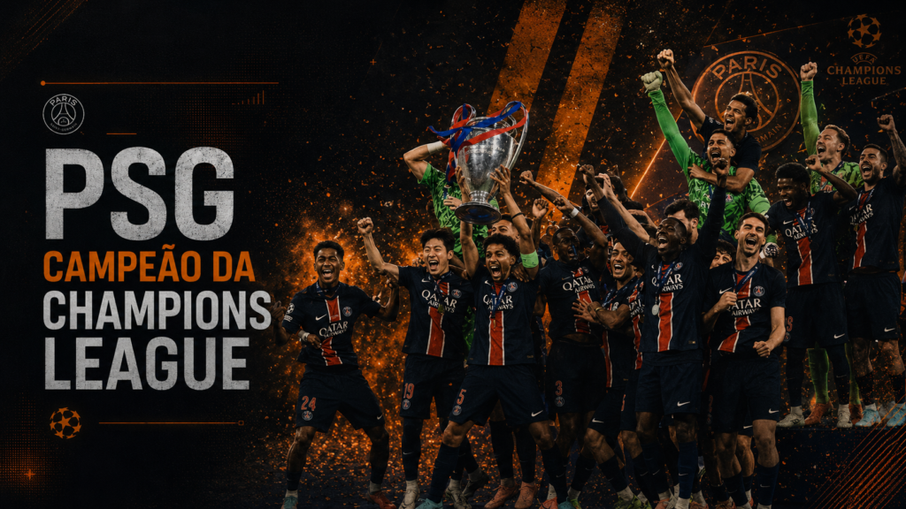 PSG campeão da Champions League após final contra o Arsenal