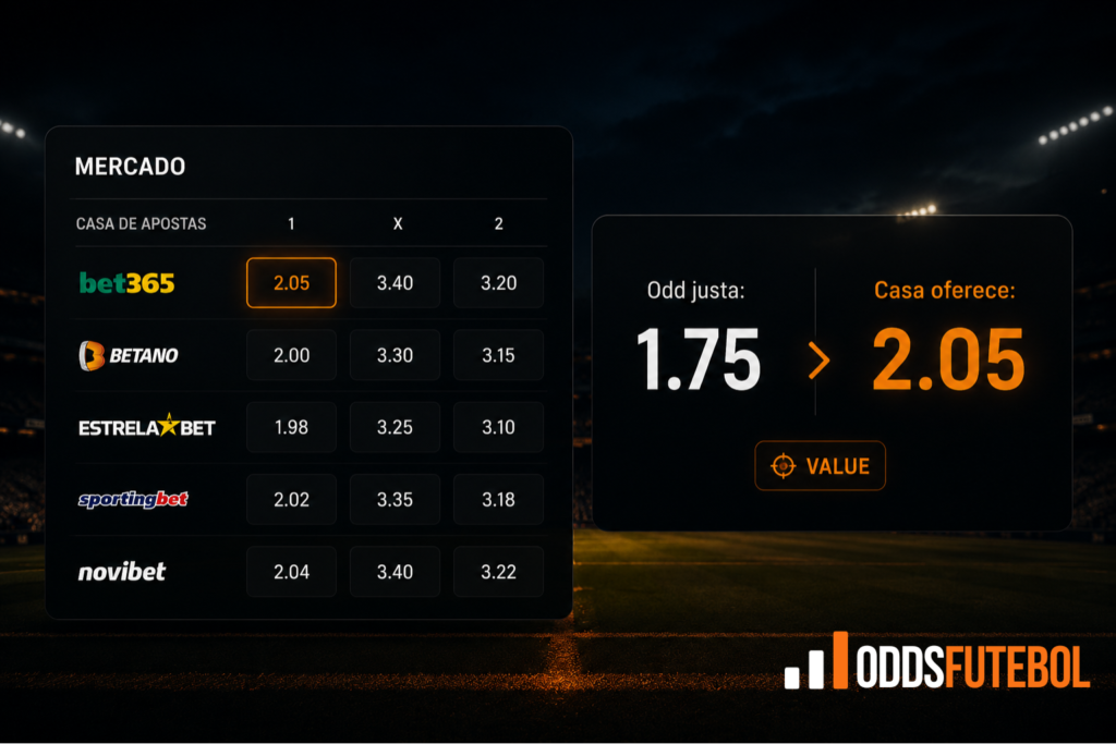 value betting explicado com odds de valor no futebol