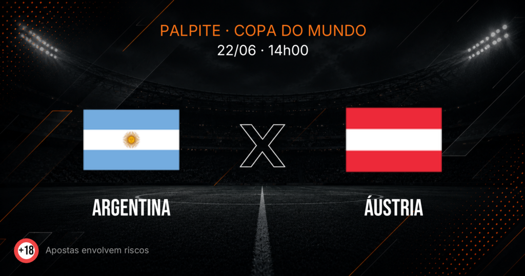 Argentina x Áustria: Palpite e Odds — Copa 2026
