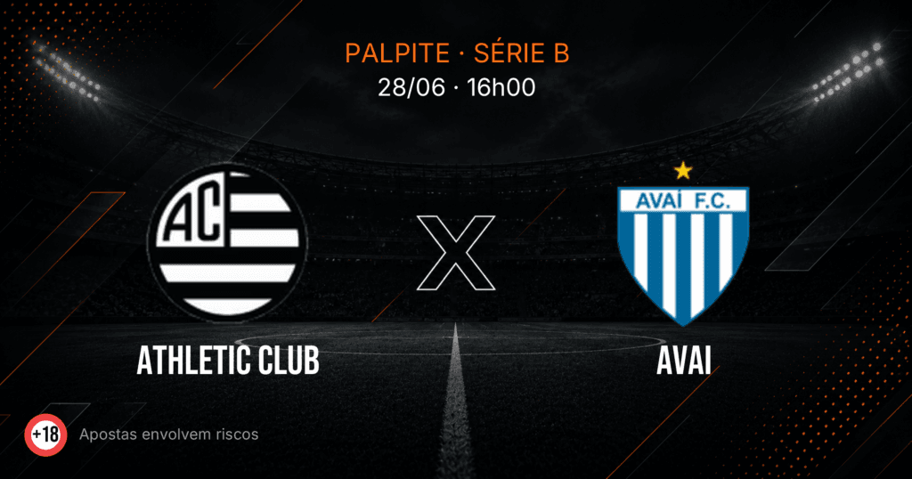 Athletic Club x Avai: Palpite e Odds — Série B