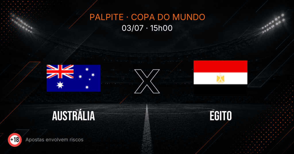 Austrália x Egito: palpite e análise — Copa do Mundo