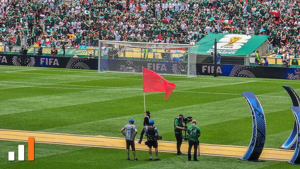 Bandeira do Marrocos na abertura da Copa do Mundo de 2026