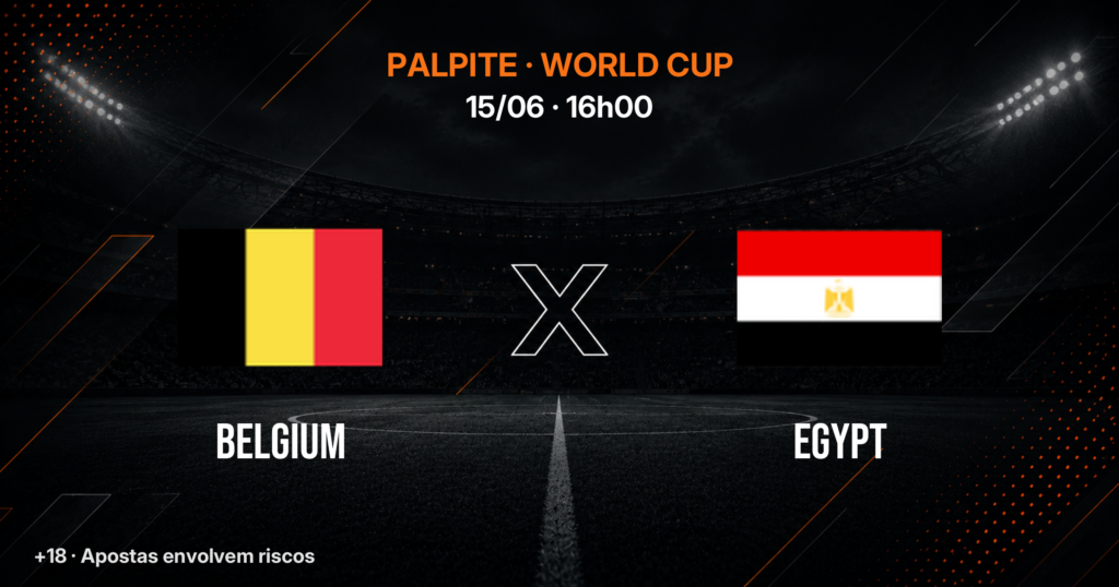 Bélgica x Egito: Palpite, Odds e o Duelo De Bruyne x Salah — Copa 2026
