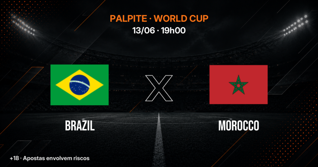Brasil x Marrocos: Palpite, Odds e Onde Assistir — Estreia na Copa 2026