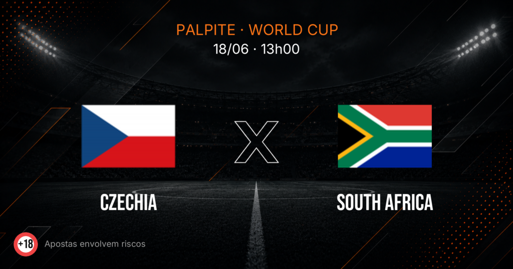 Tchéquia x África do Sul: Palpite e Odds — Copa 2026