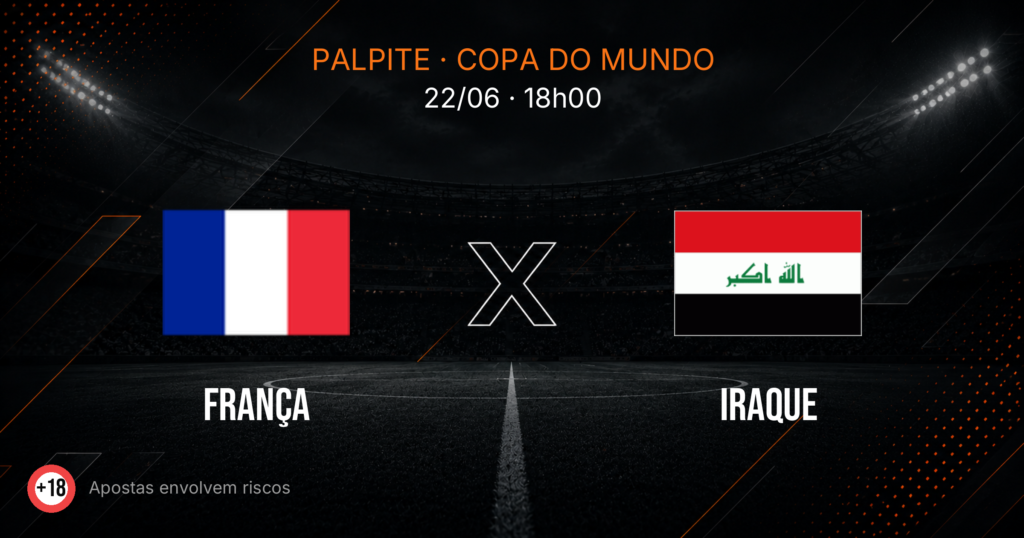França x Iraque: Palpite e Odds — Copa 2026