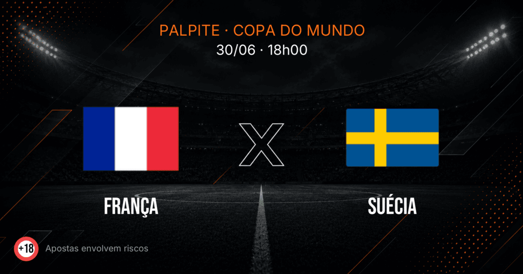 França x Suécia: palpite e análise — Copa do Mundo