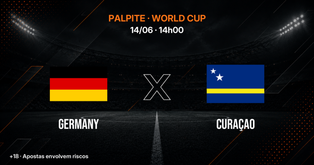 Alemanha x Curaçao: Palpite, Odds e Onde Assistir — Copa 2026