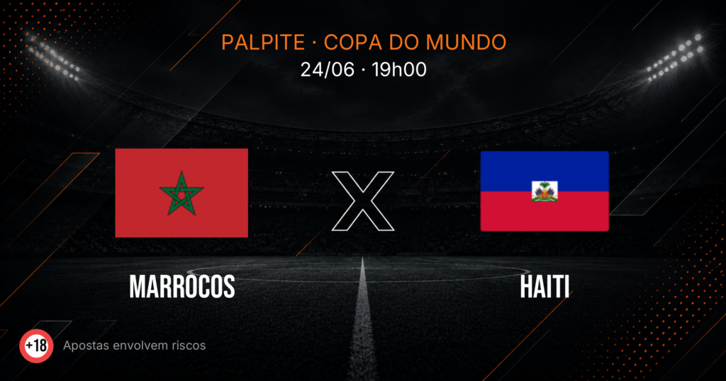 Marrocos x Haiti: Palpite e Odds — Copa 2026