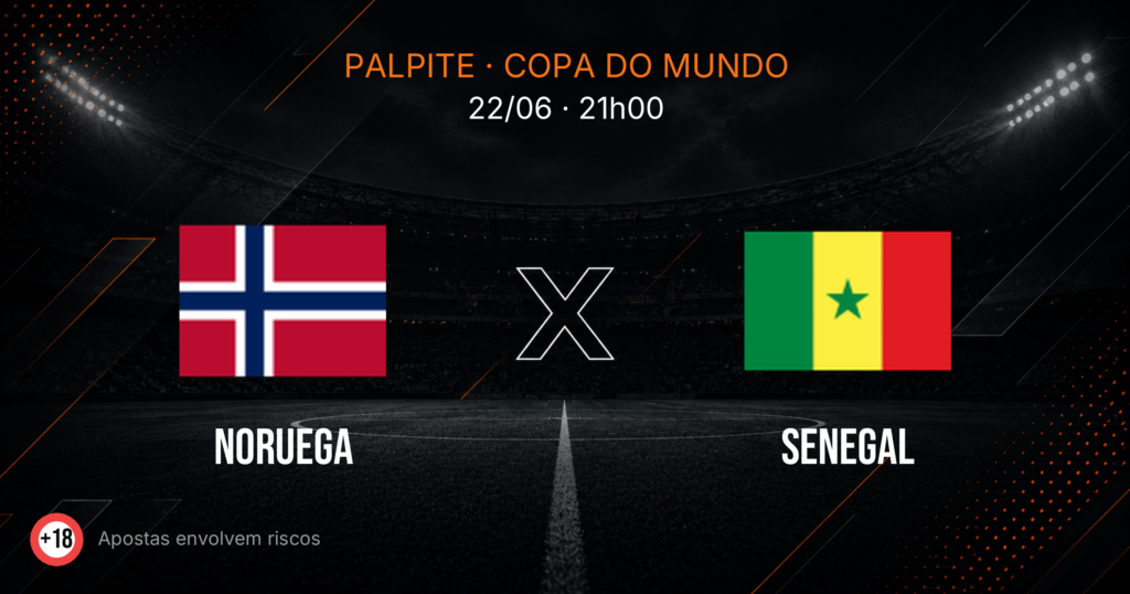 Noruega x Senegal: Palpite e Odds — Copa 2026