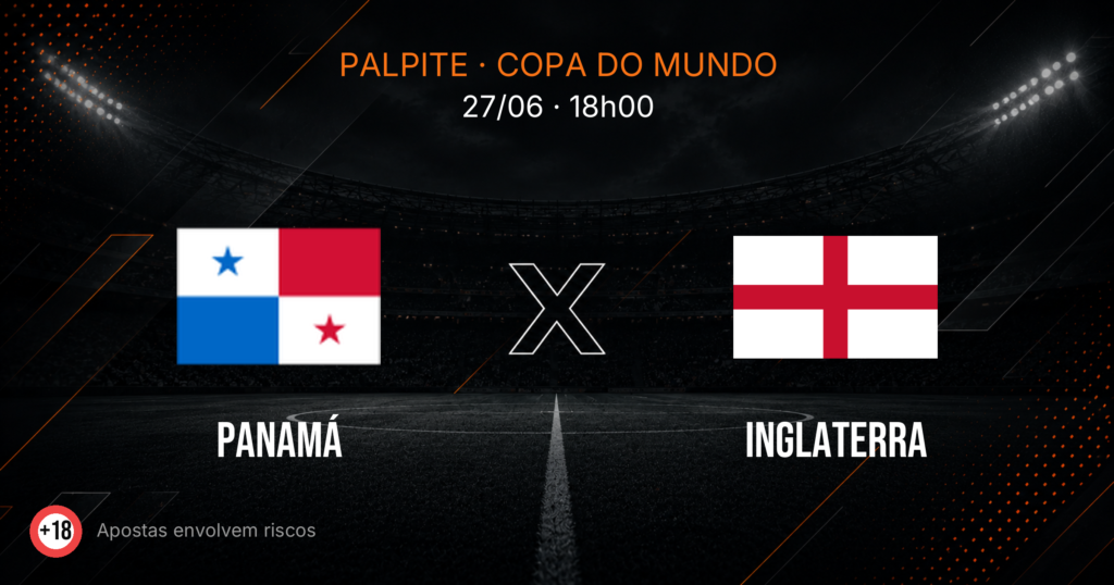 Panamá x Inglaterra: Palpite e Odds — Copa 2026
