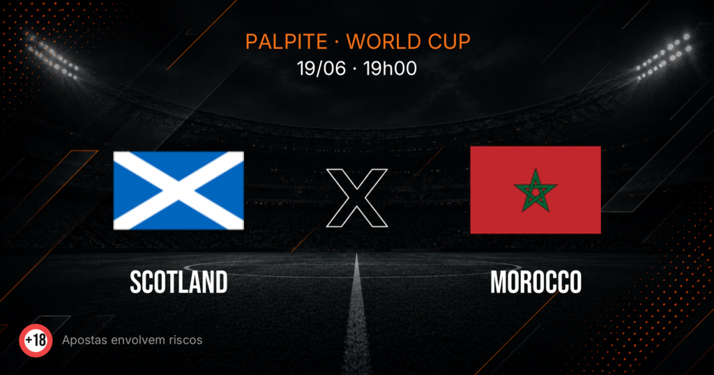 Escócia x Marrocos: Palpite e Onde Assistir — Copa 2026