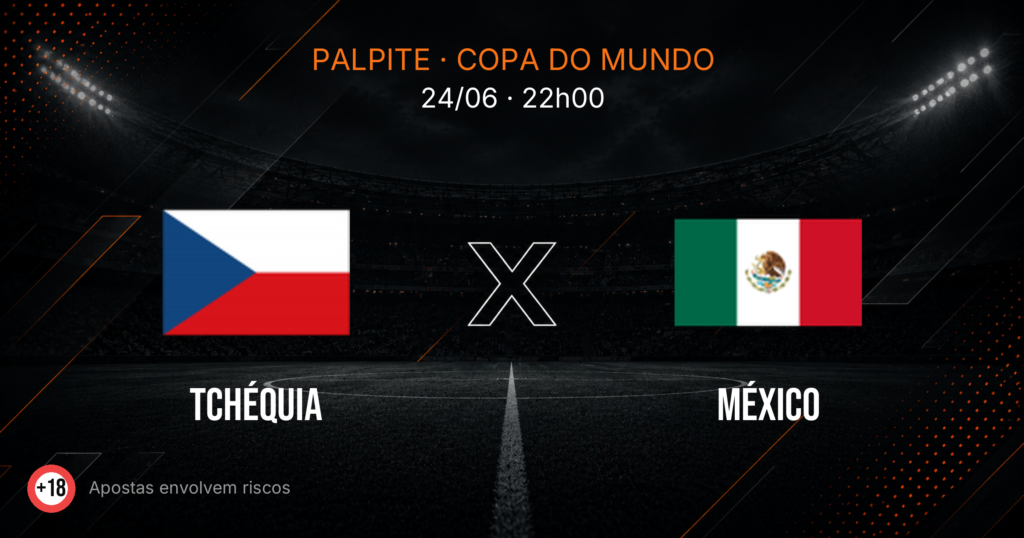 Tchéquia x México: Palpite e Odds — Copa 2026