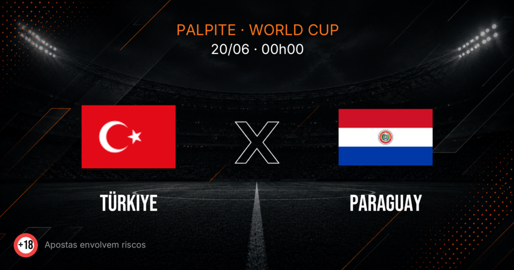 Turquia x Paraguai: Palpite e Odds — Copa 2026