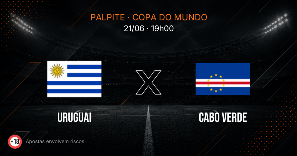 Uruguai x Cabo Verde: Palpite e Odds — Copa 2026