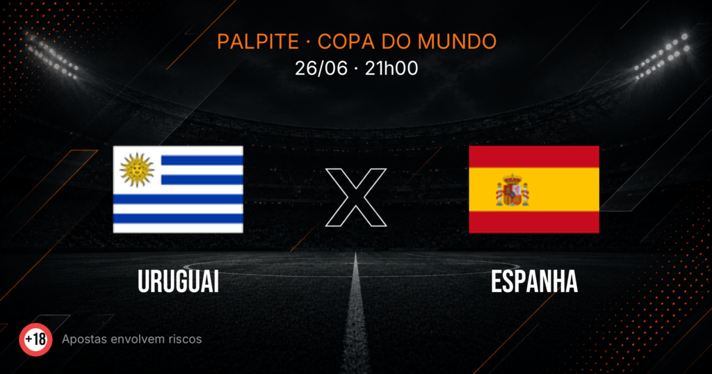 Uruguai x Espanha: Palpite e Odds — Copa 2026