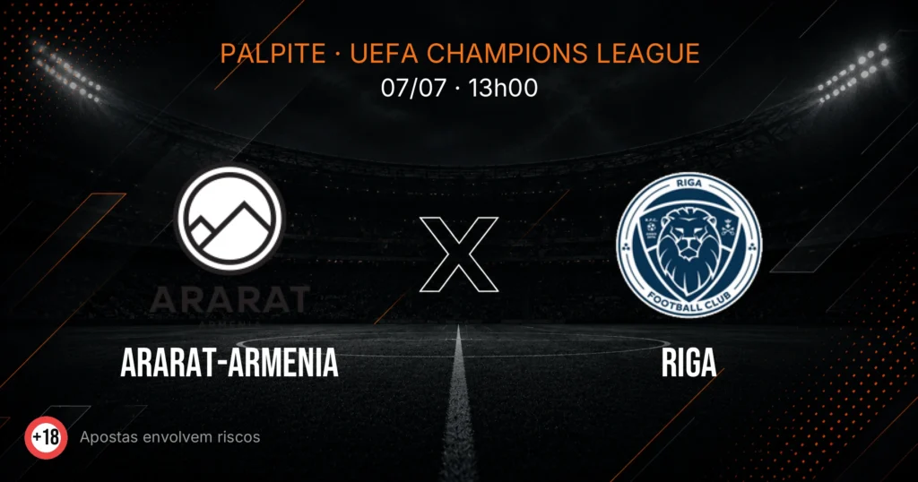 Ararat-Armenia x Riga: palpite e análise — UEFA Champions League