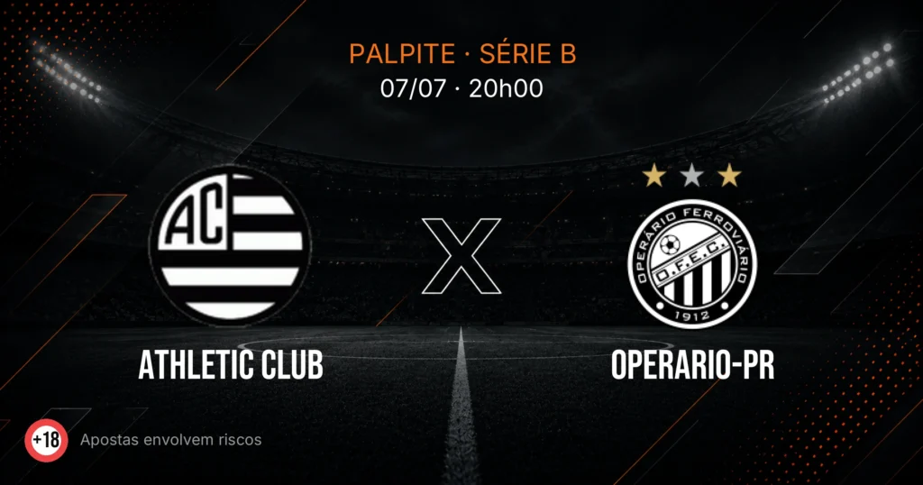Athletic Club x Operario-PR: palpite e análise — Série B