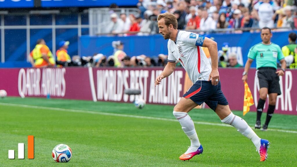 Harry Kane pela seleção da Inglaterra