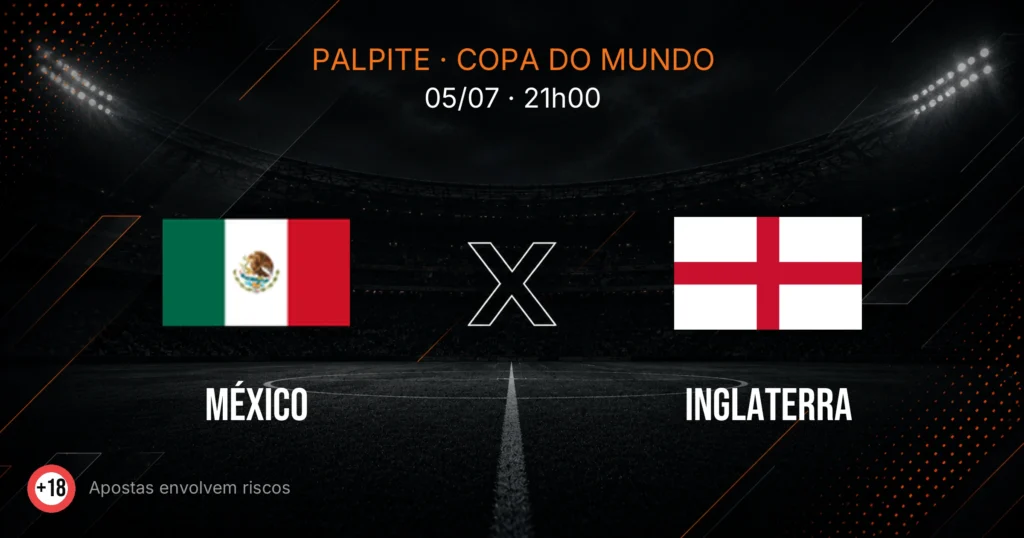 México x Inglaterra: palpite, odds e o duelo da muralha do Azteca contra Kane