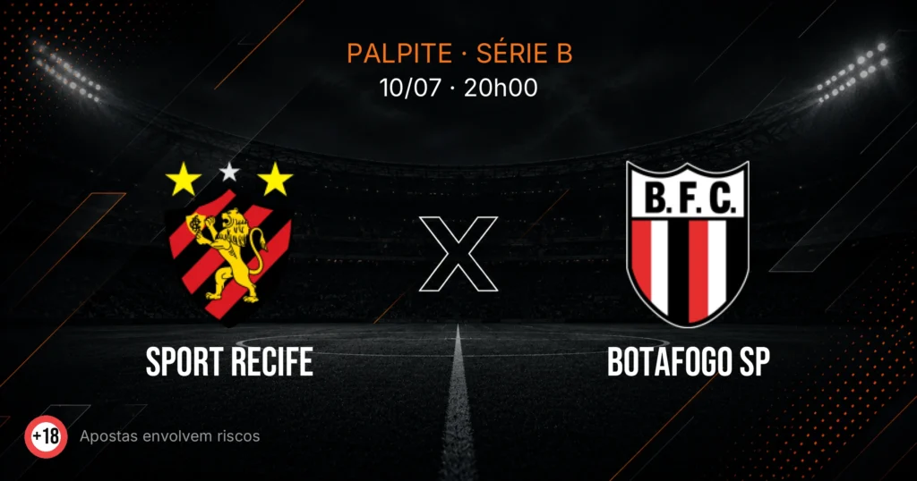 Sport Recife x Botafogo SP: palpite e análise — Série B
