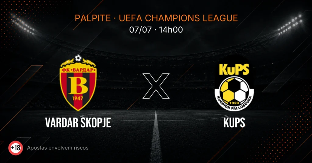 Vardar Skopje x KuPS: palpite e análise — UEFA Champions League