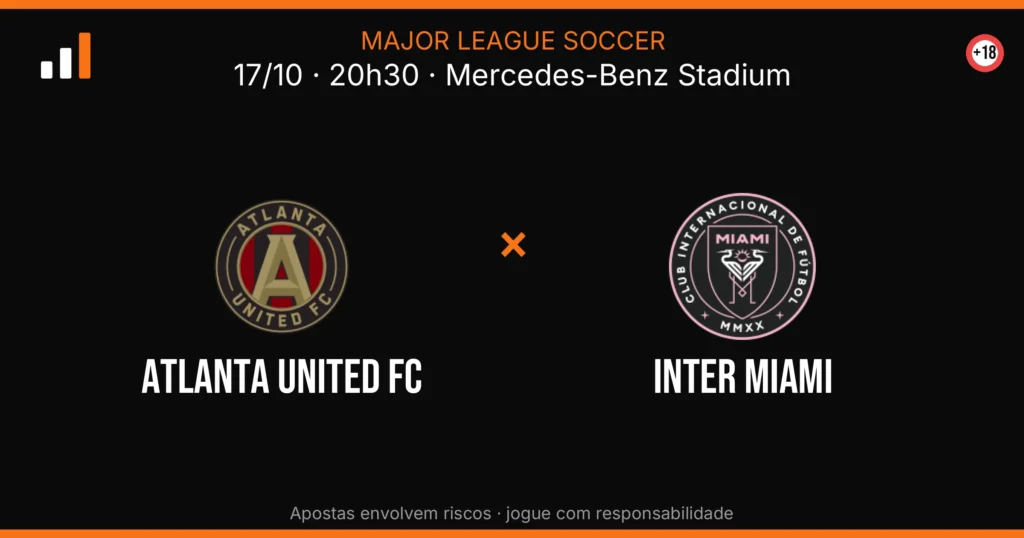 Atlanta United FC x Inter Miami — card do confronto (OddsFutebol)