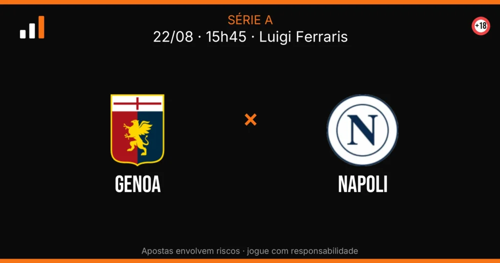 Genoa x Napoli — card do confronto (OddsFutebol)
